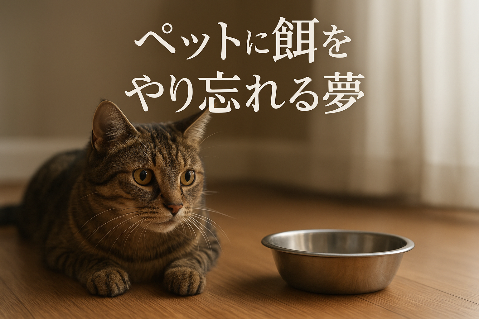 ペットに餌をやり忘れる夢の意味とは？深層心理が告げる「解放願望」と「幸運の喪失」の警告