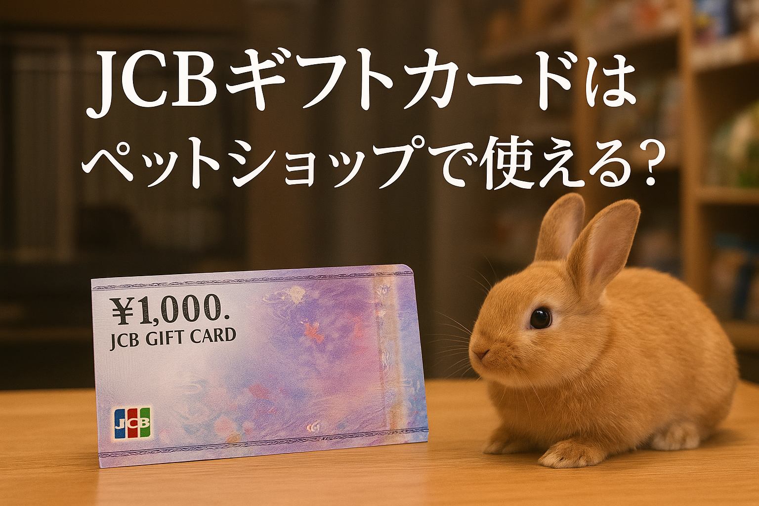 jcbギフトカードはペットショップで使える？