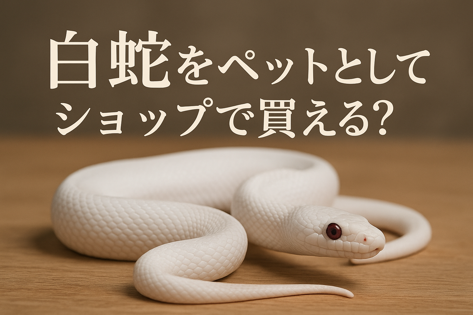 白蛇をペットとしてショップで買える?