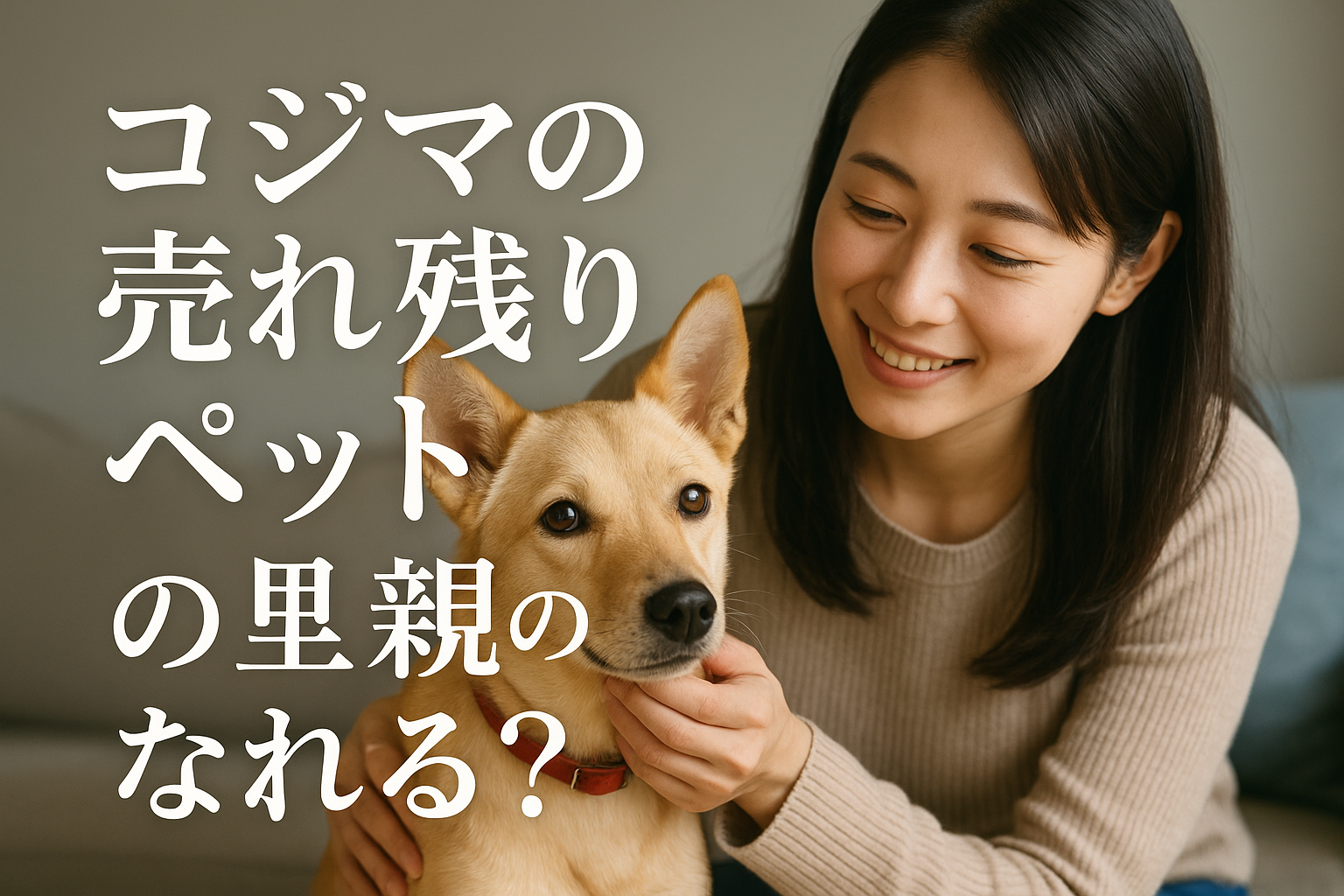 コジマの売れ残りペットの里親になれる？