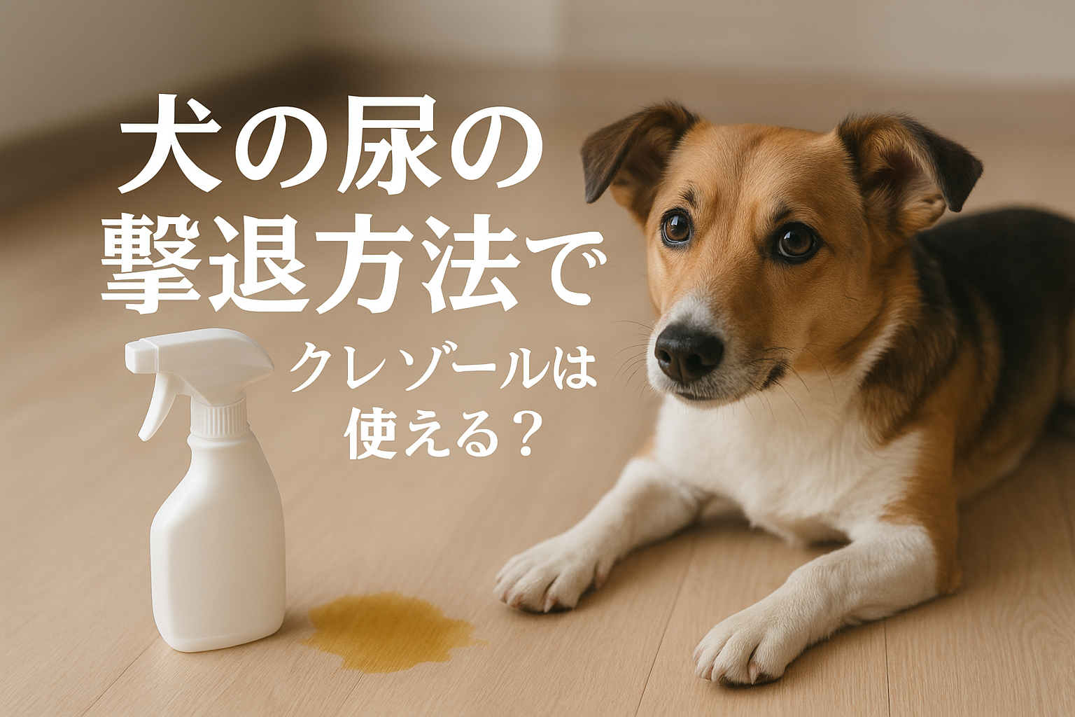 犬の尿の撃退方法でクレゾールは使える？