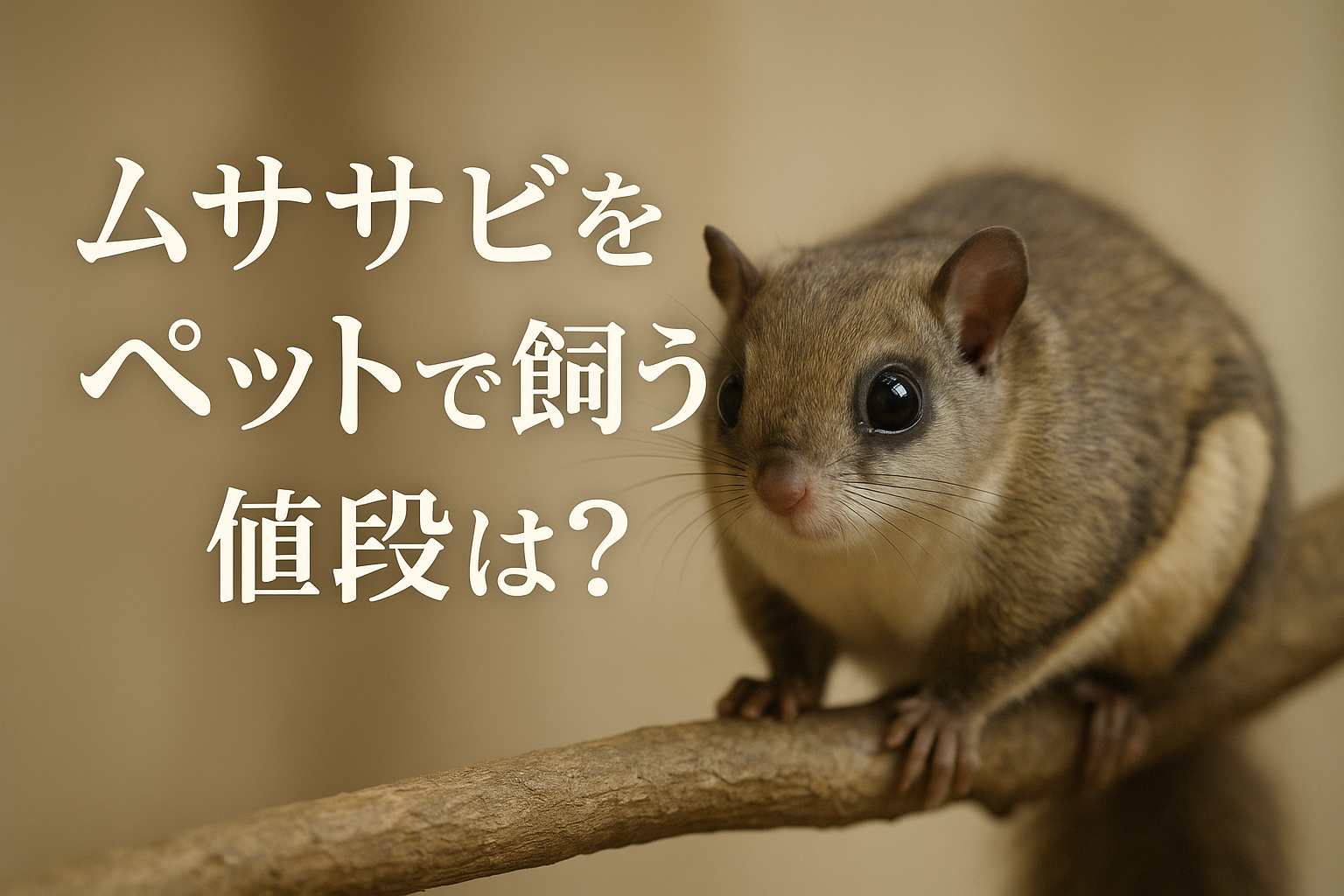 ムササビをペットで飼うと値段は？