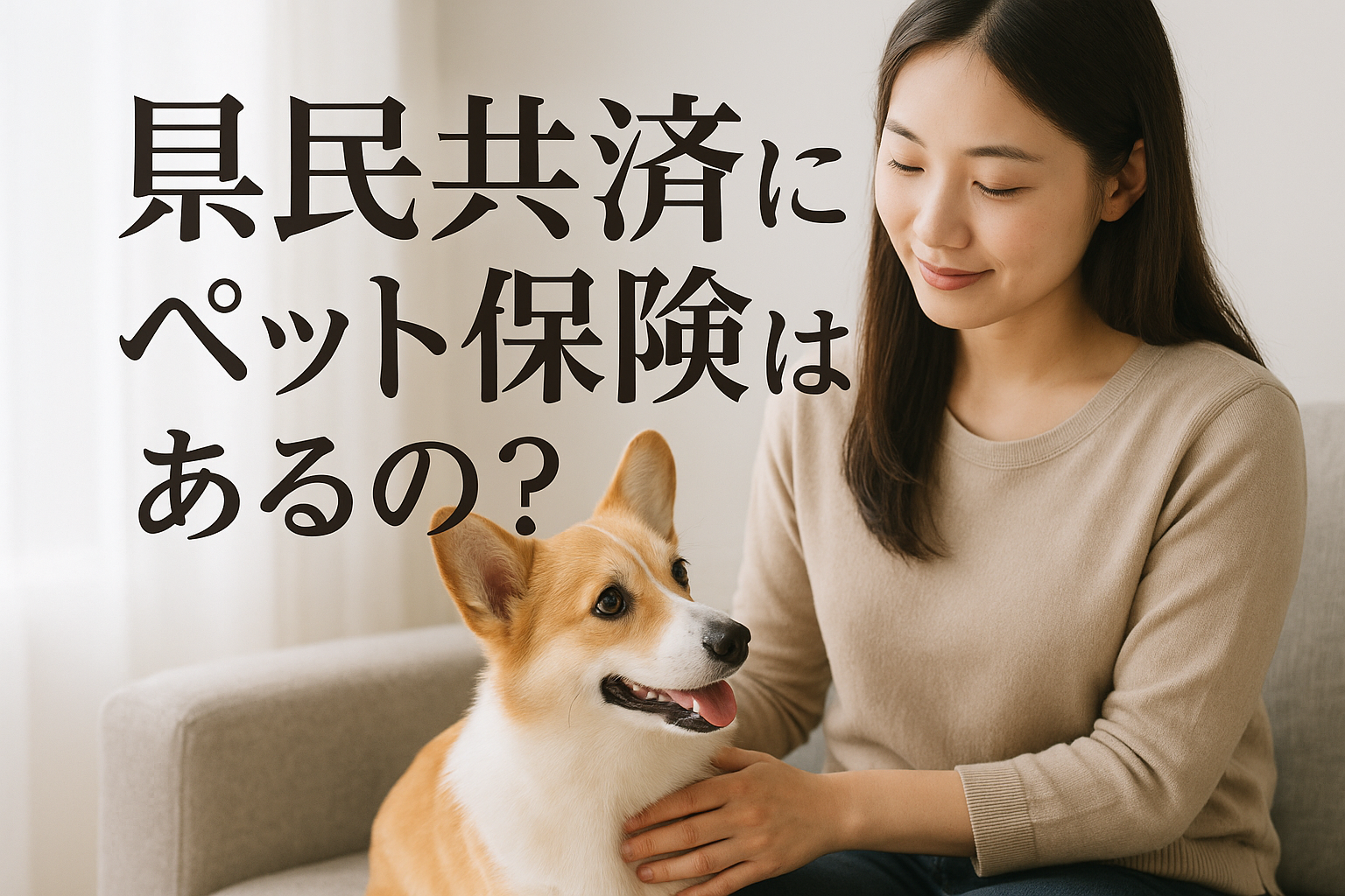 県民共済にペット保険はあるの？
