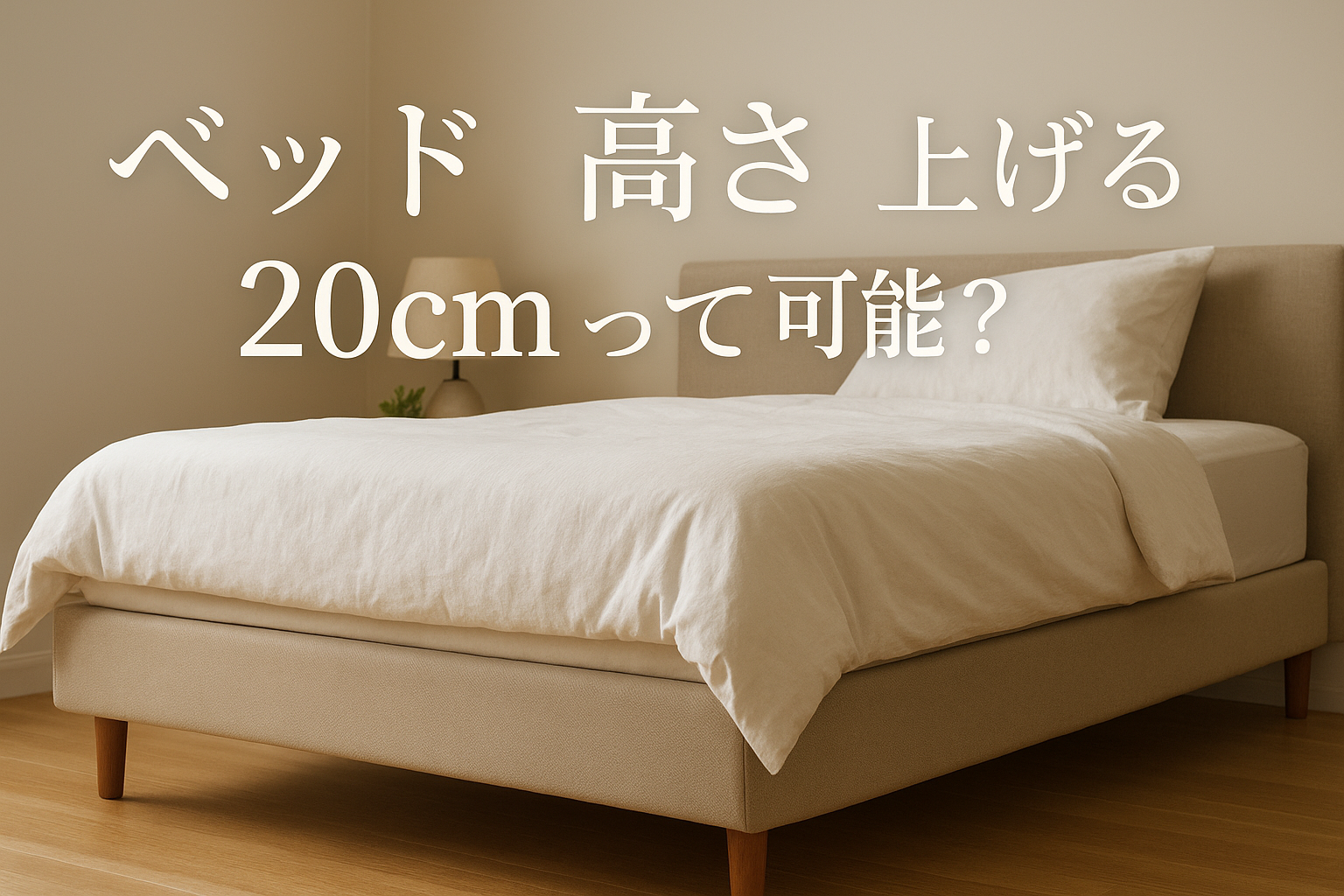 ベッド 高 さ 上げる 20cmって可能？