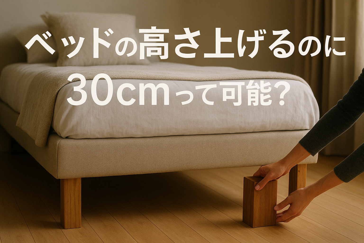 ベッドの高さ上げるのに30cmって可能?