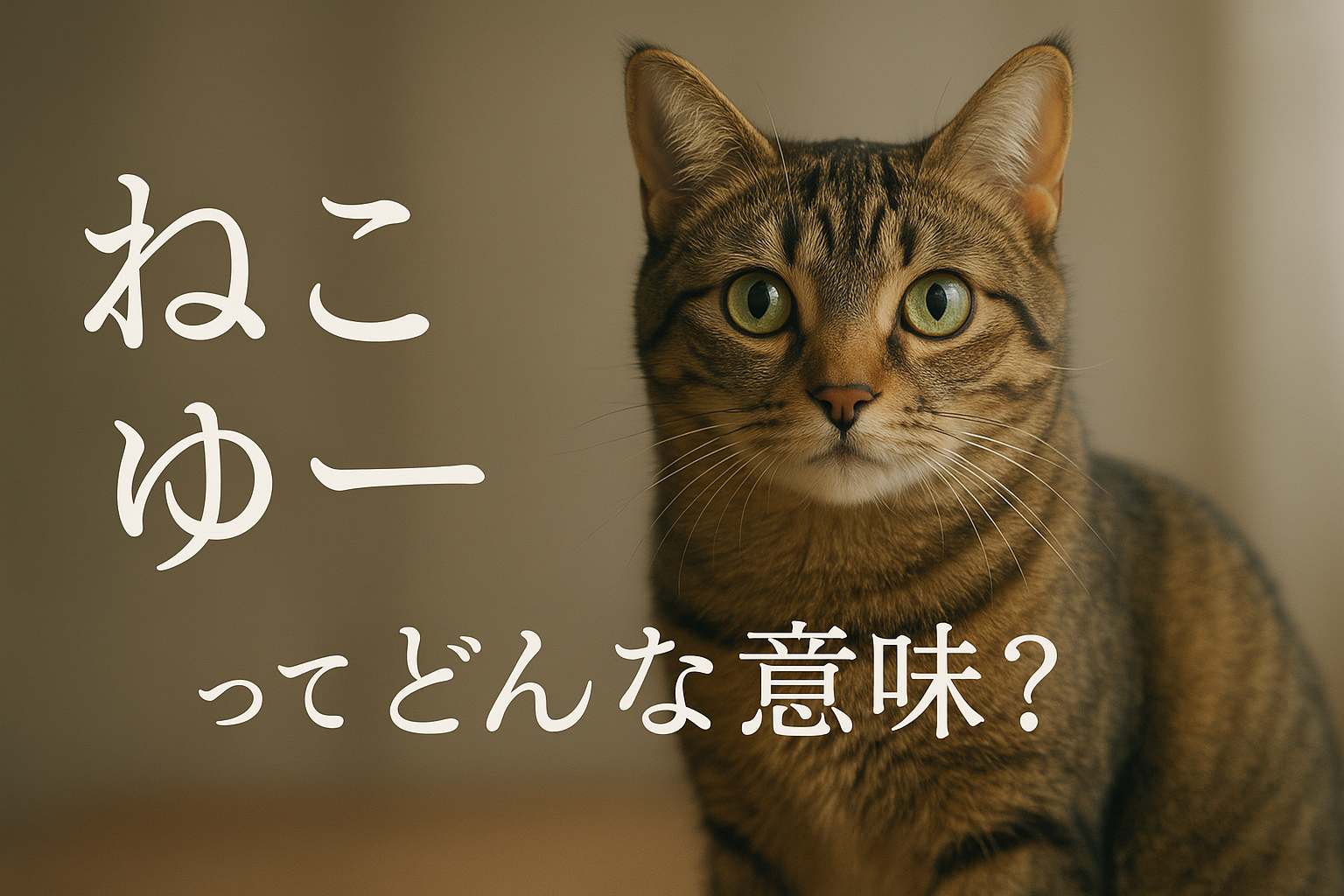 ねこみ ゅ ー んってどんな意味？