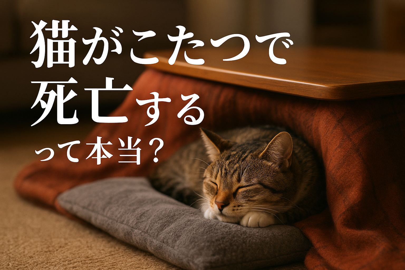 猫がこたつで死亡するって本当？