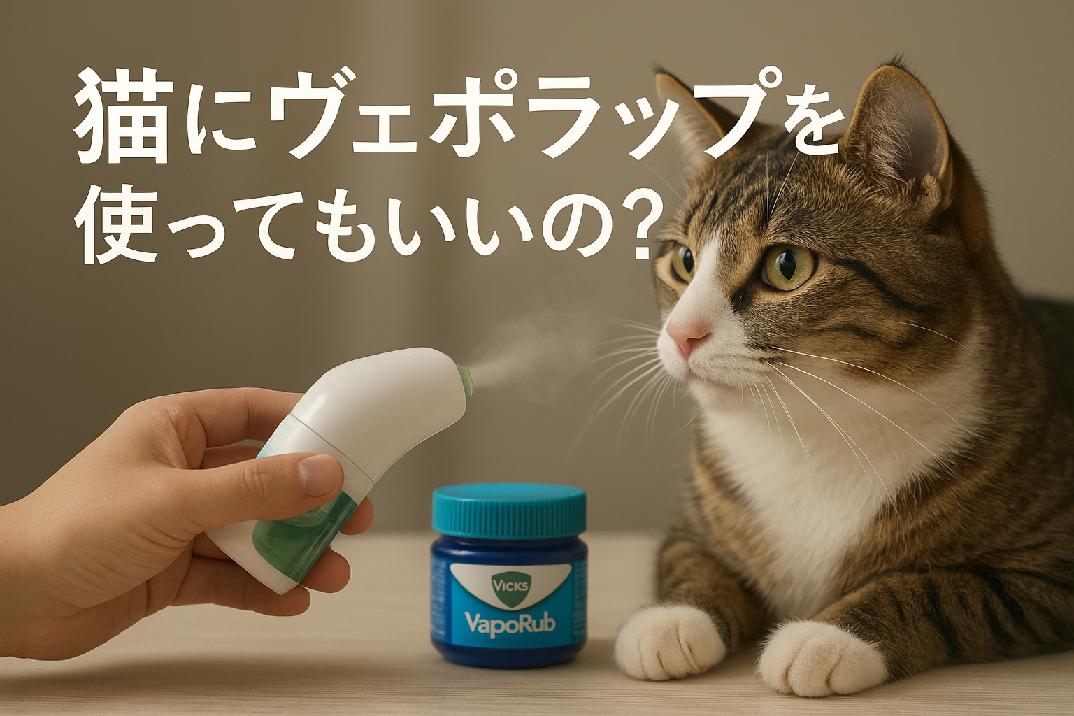 猫にヴェポラップを使ってもいいの？