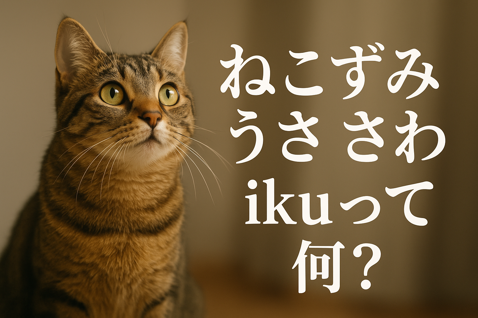 ねこ ずみ うさ さわ ikuって何？
