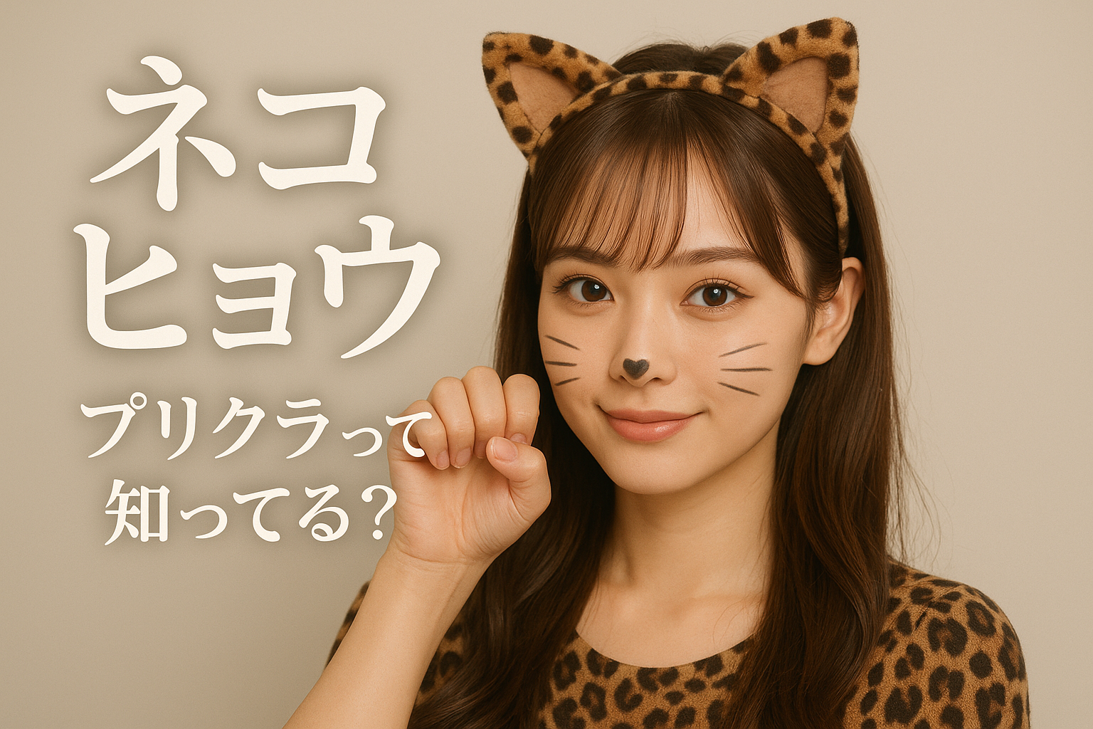 ネコヒョウ プリクラって知ってる?