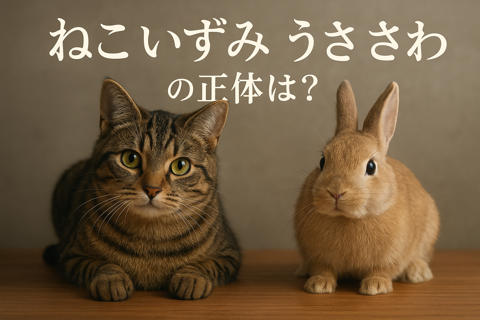 「ねこ いずみ うさ さわ」の正体は？