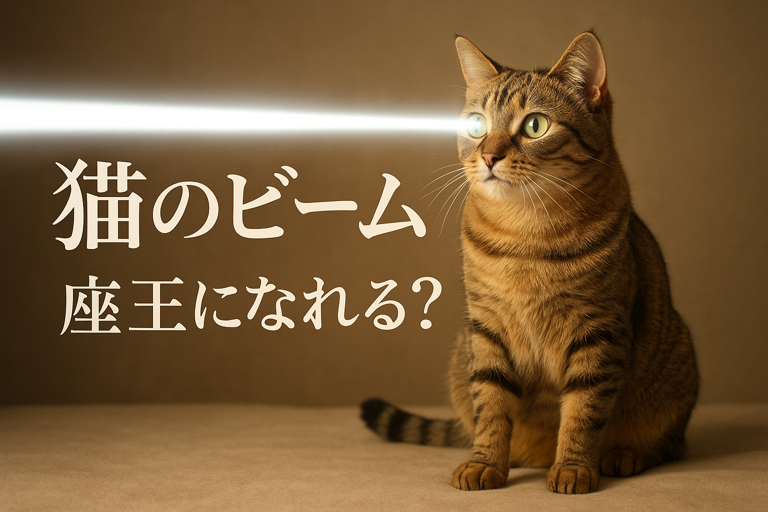 猫のビームで座王になれる?