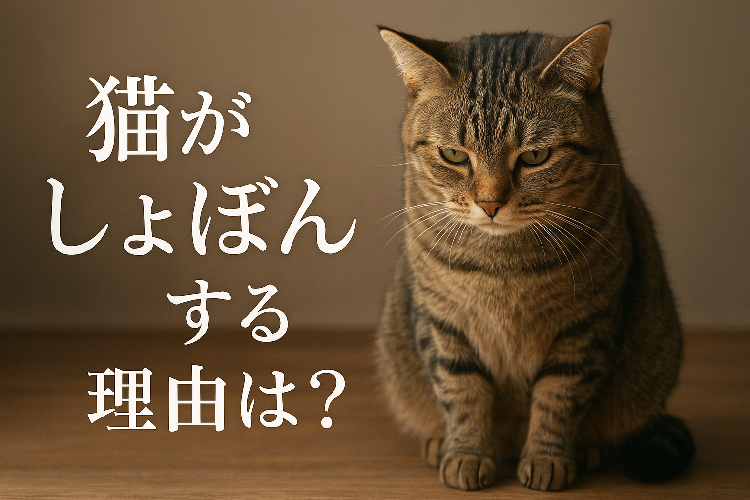 猫がしょぼんとする理由は？