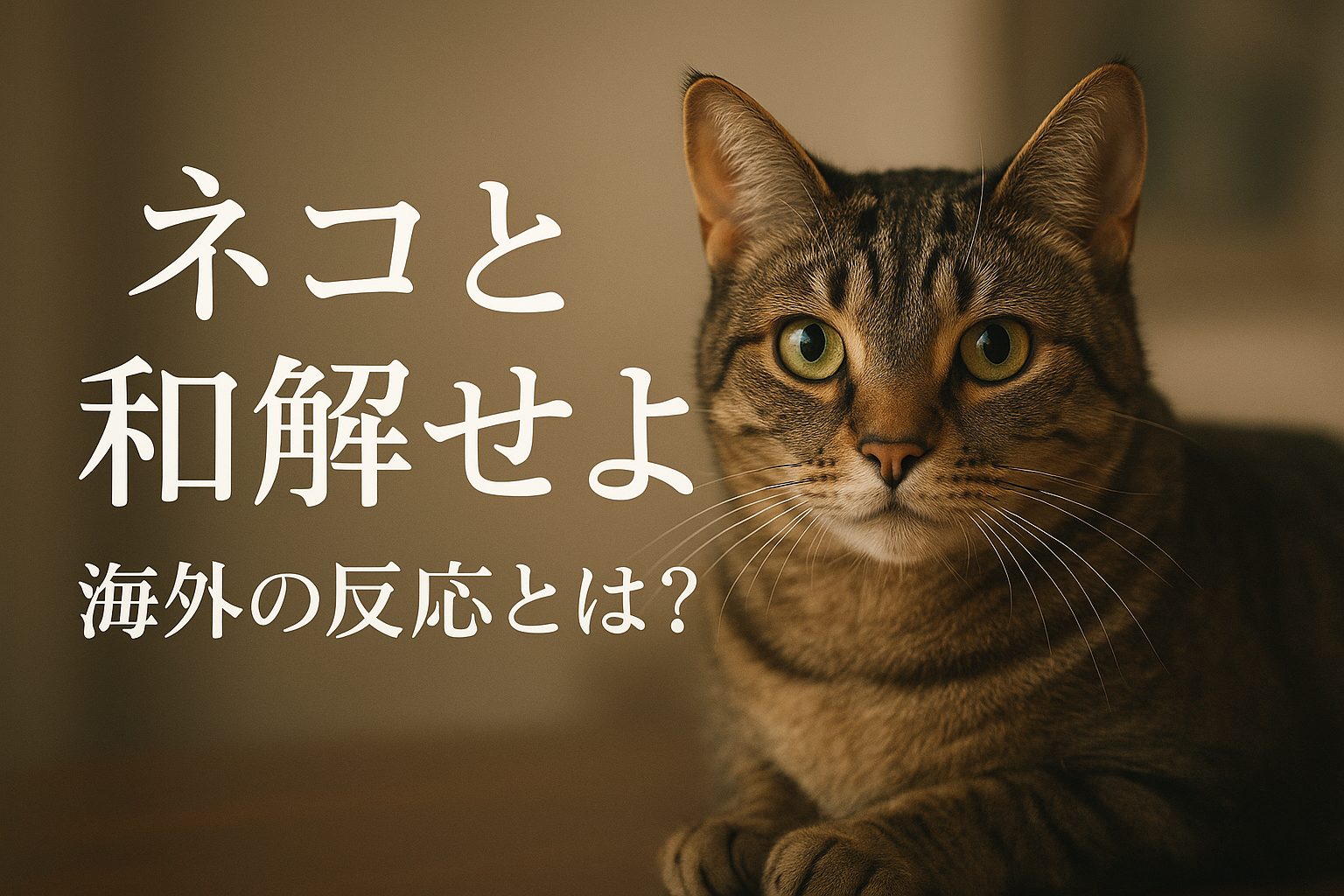 ネコと和解せよの海外の反応とは?