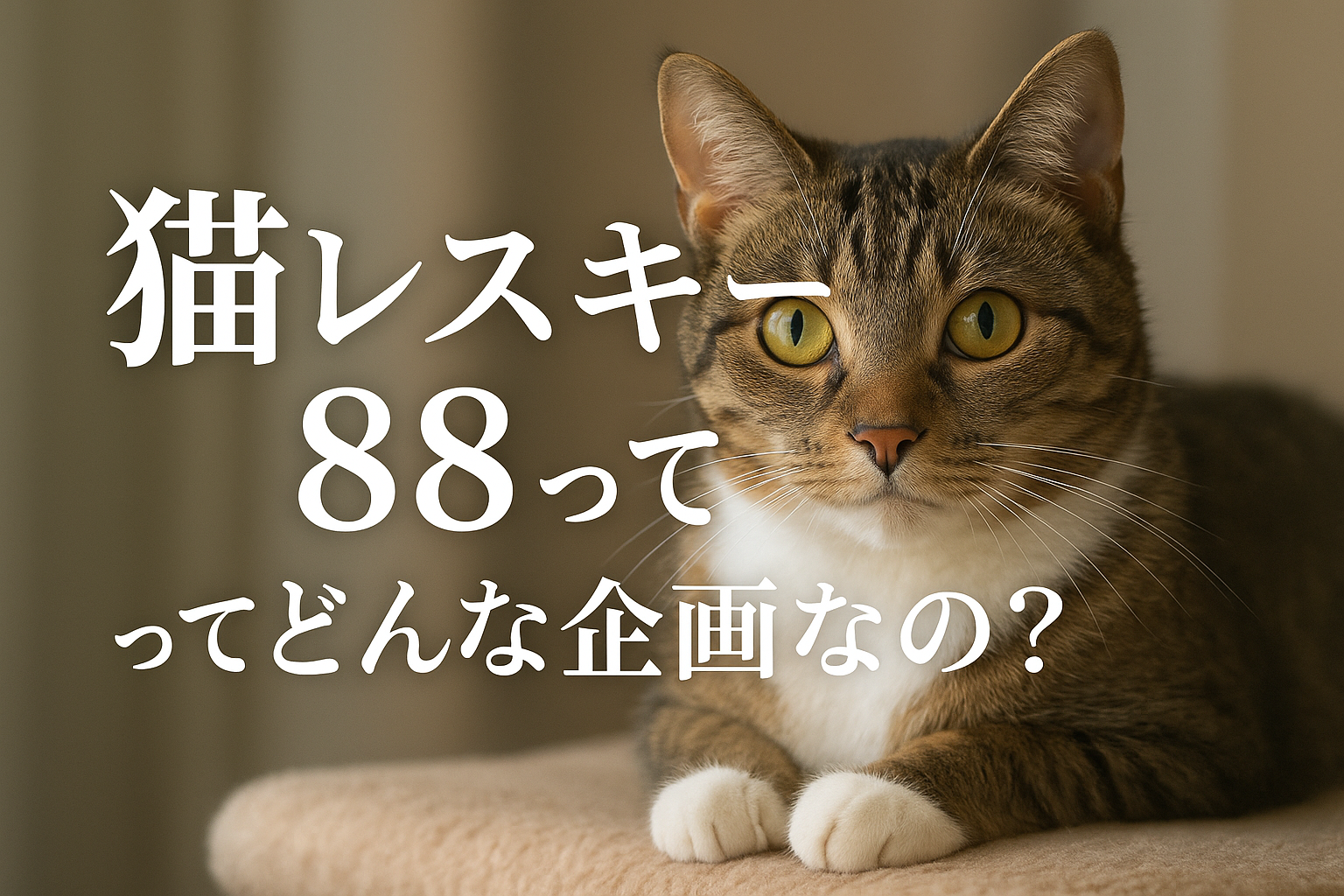 猫 レスキュー 88ってどんな企画なの?