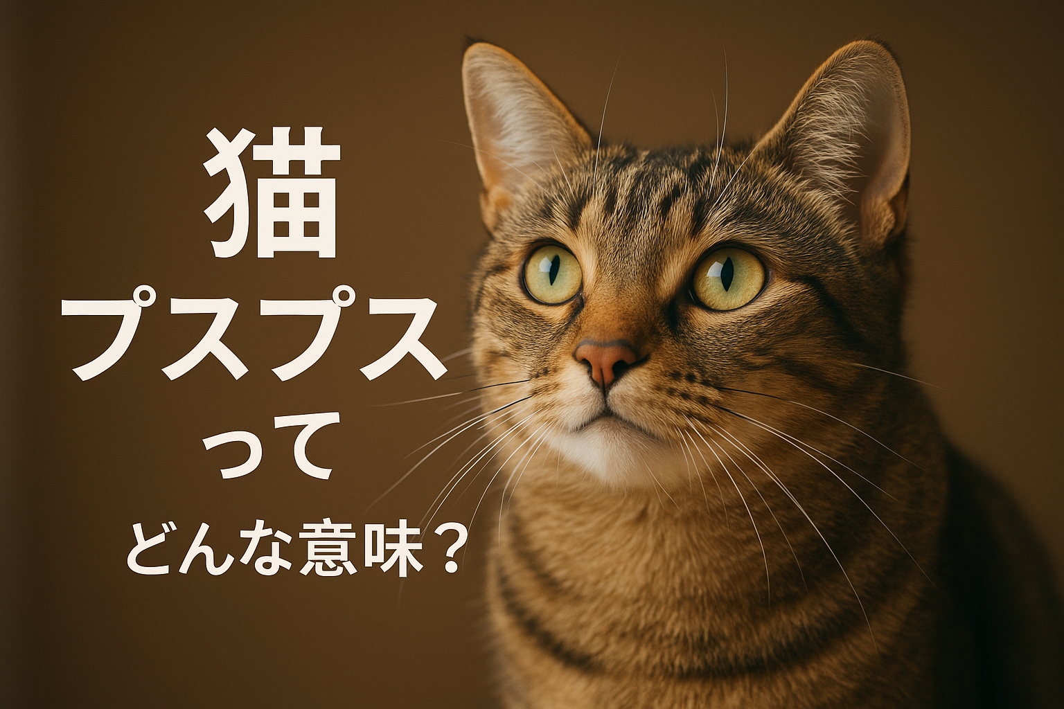 猫 プスプスってどんな意味？
