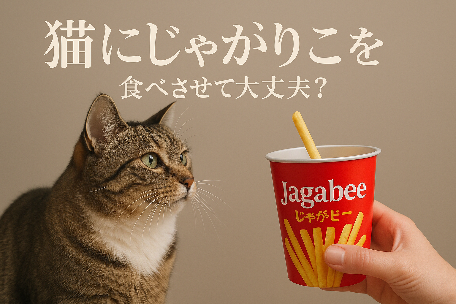 猫にじゃがりこを食べさせて大丈夫?