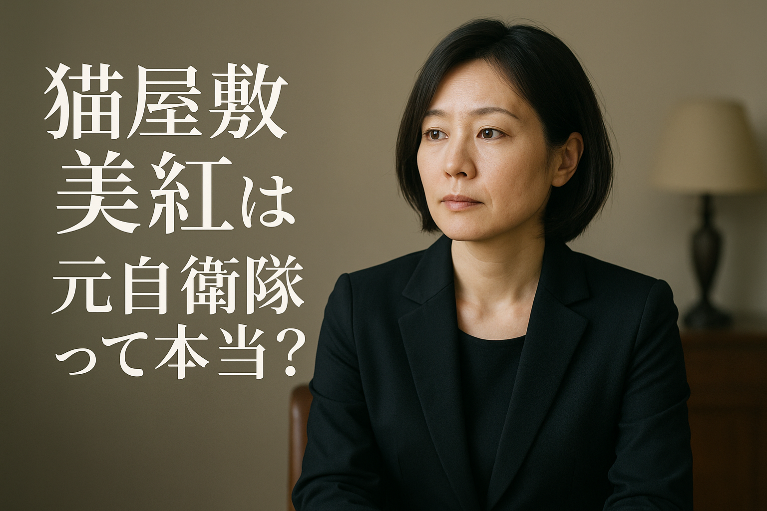 猫 屋敷 美紅は元自衛隊って本当？