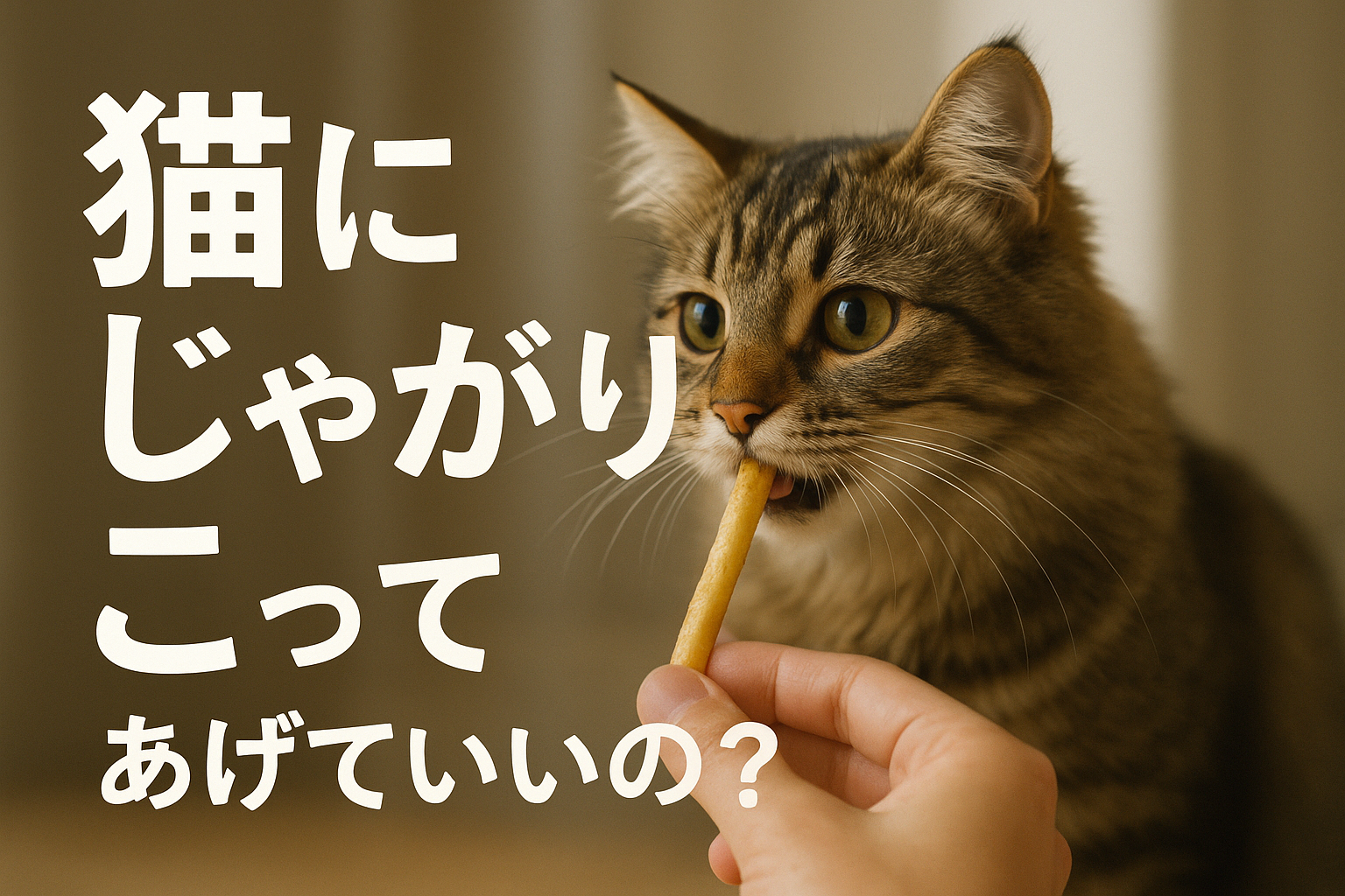 猫にじゃがりこってあげていいの？