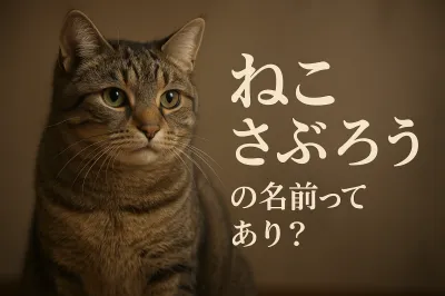 ねこ さぶ ろうの名前ってあり？