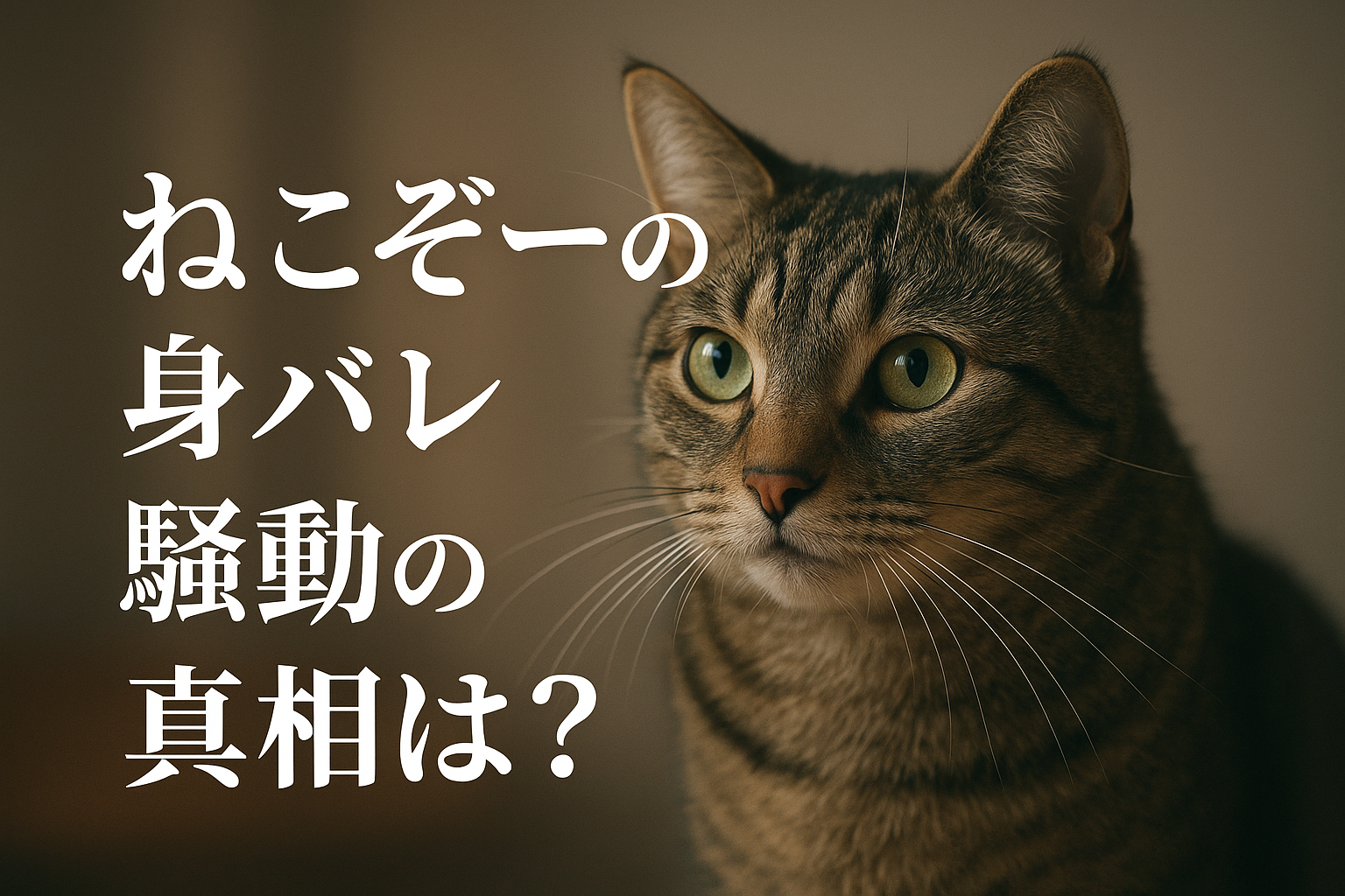 ねこぞーの身バレ騒動の真相は？