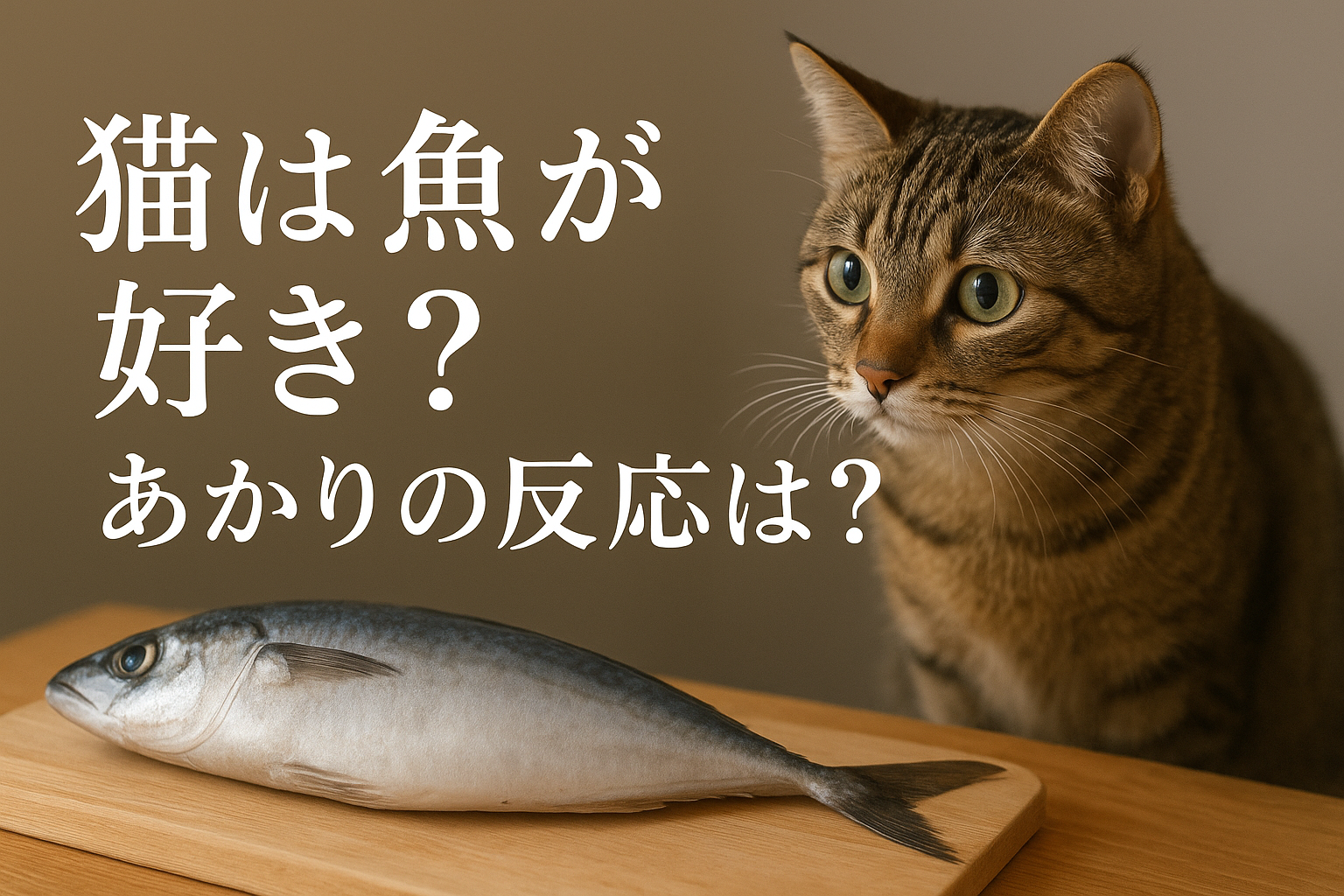 猫は魚が好き？あかりの反応は？