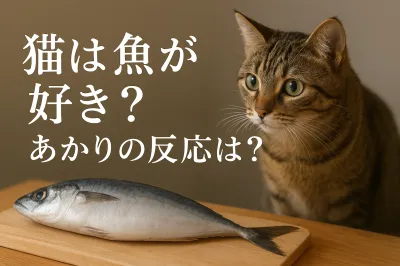 猫は魚が好き？あかりの反応は？