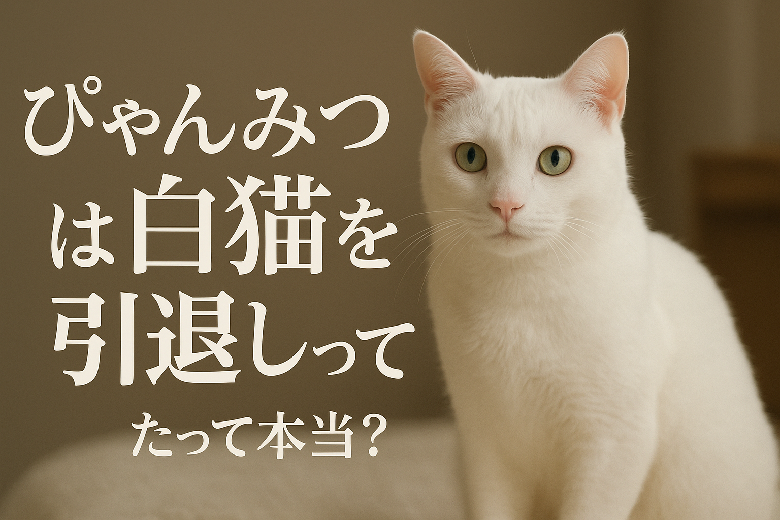 ぴゃんみつは白猫を引退したって本当?
