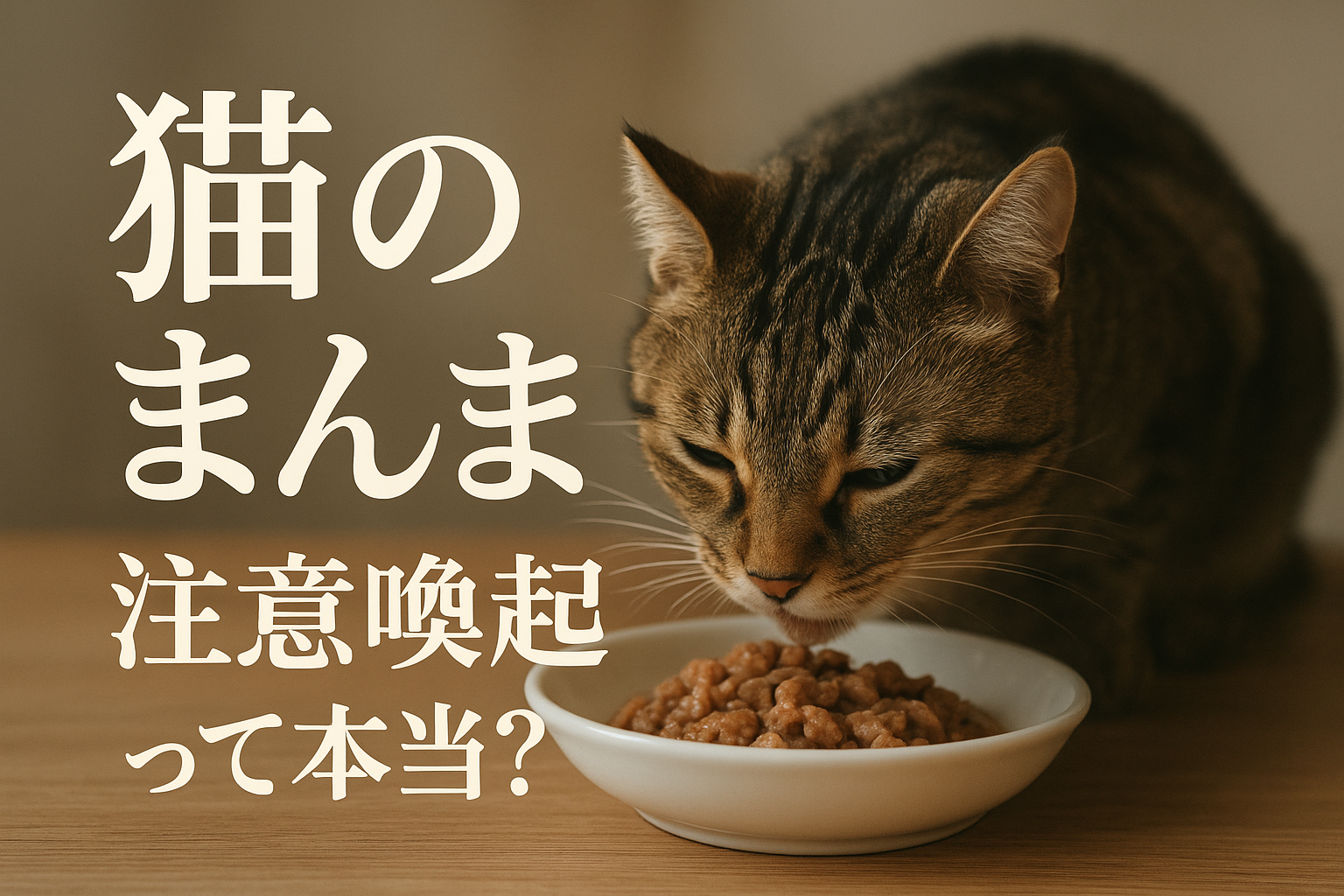 猫のまんまの注意喚起って本当?