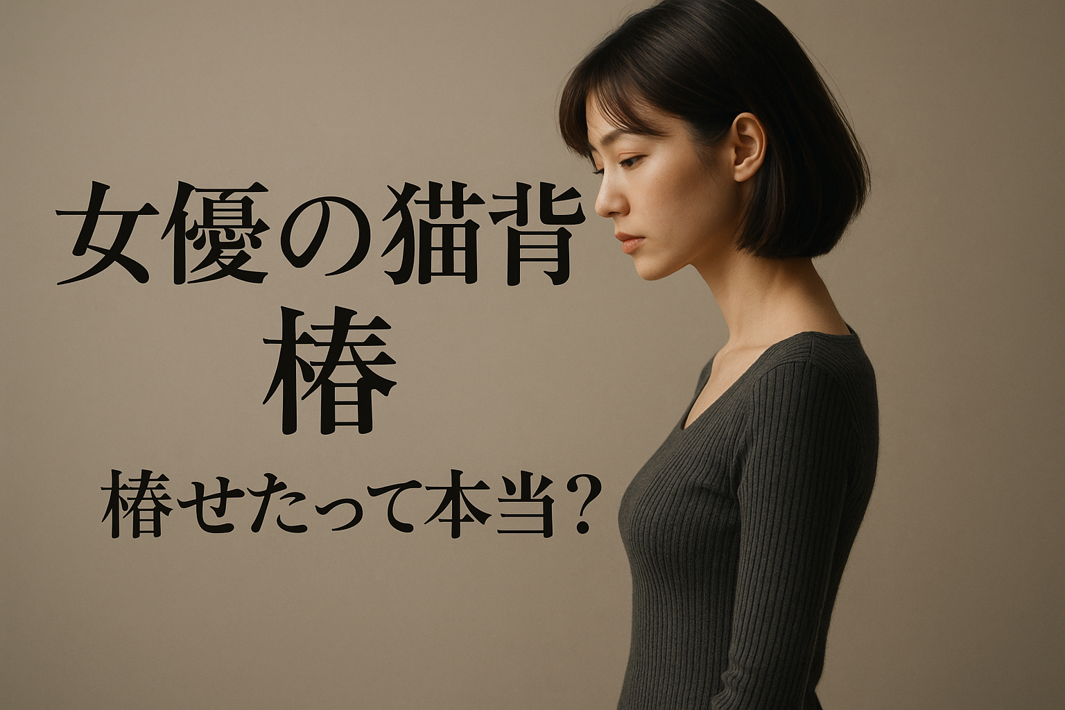 女優の猫背 椿 痩せ た って本当?