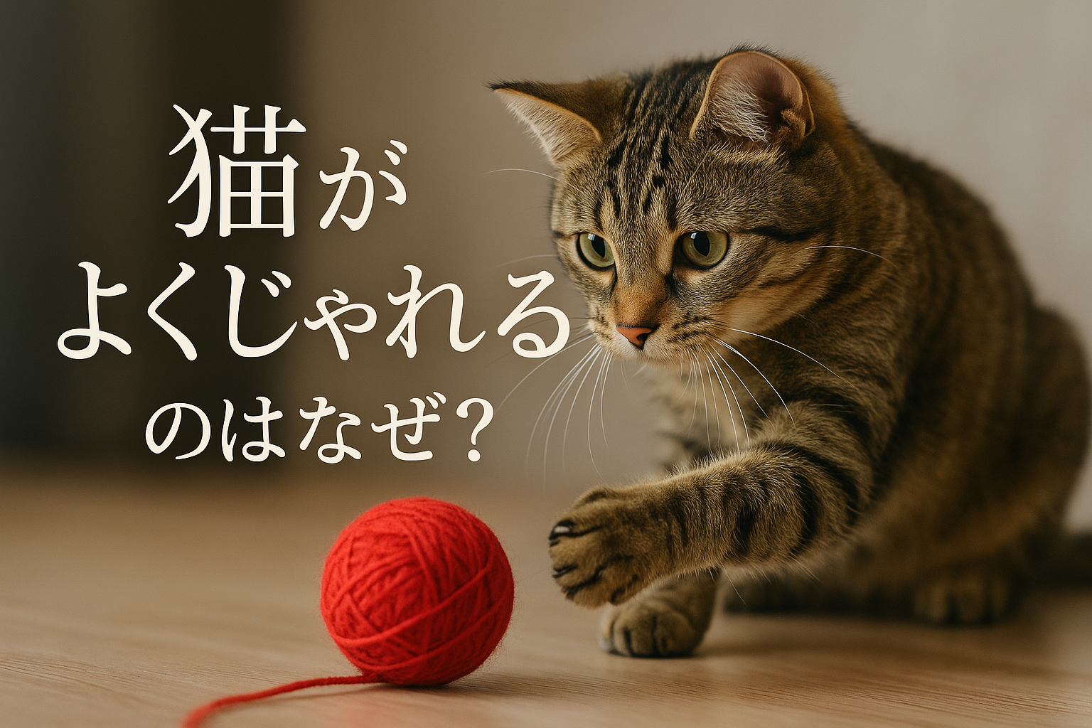 猫がよくじゃれるのはなぜ?