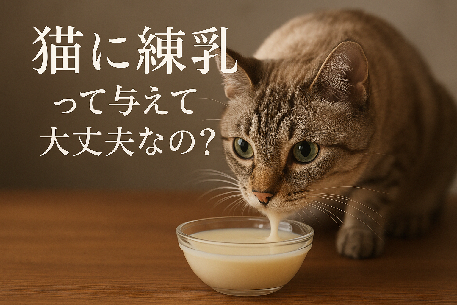 猫に練乳って与えて大丈夫なの？