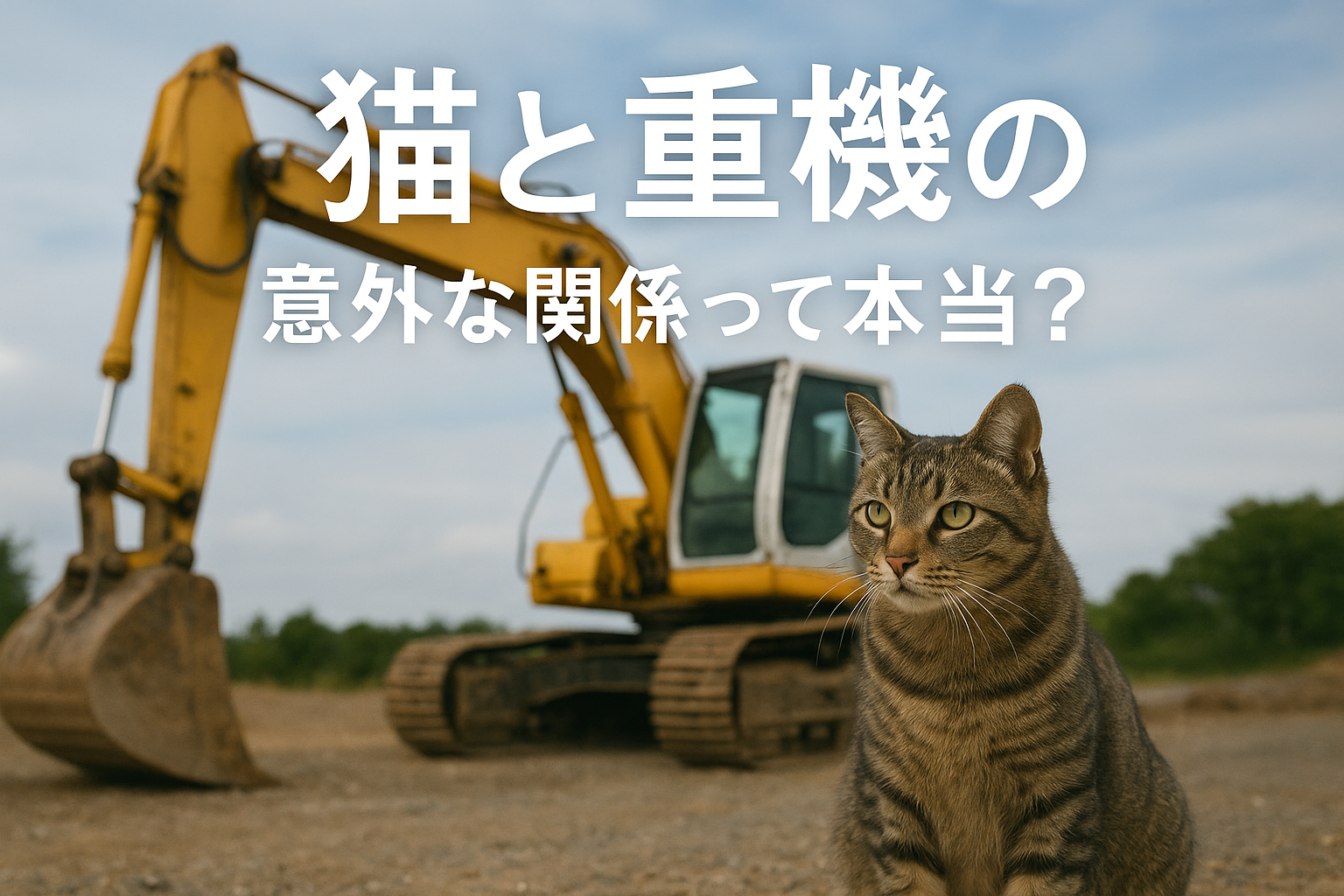 猫と重機の意外な関係って本当？
