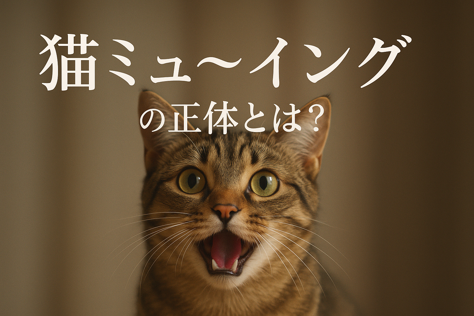 猫 ミュー イングの正体とは？