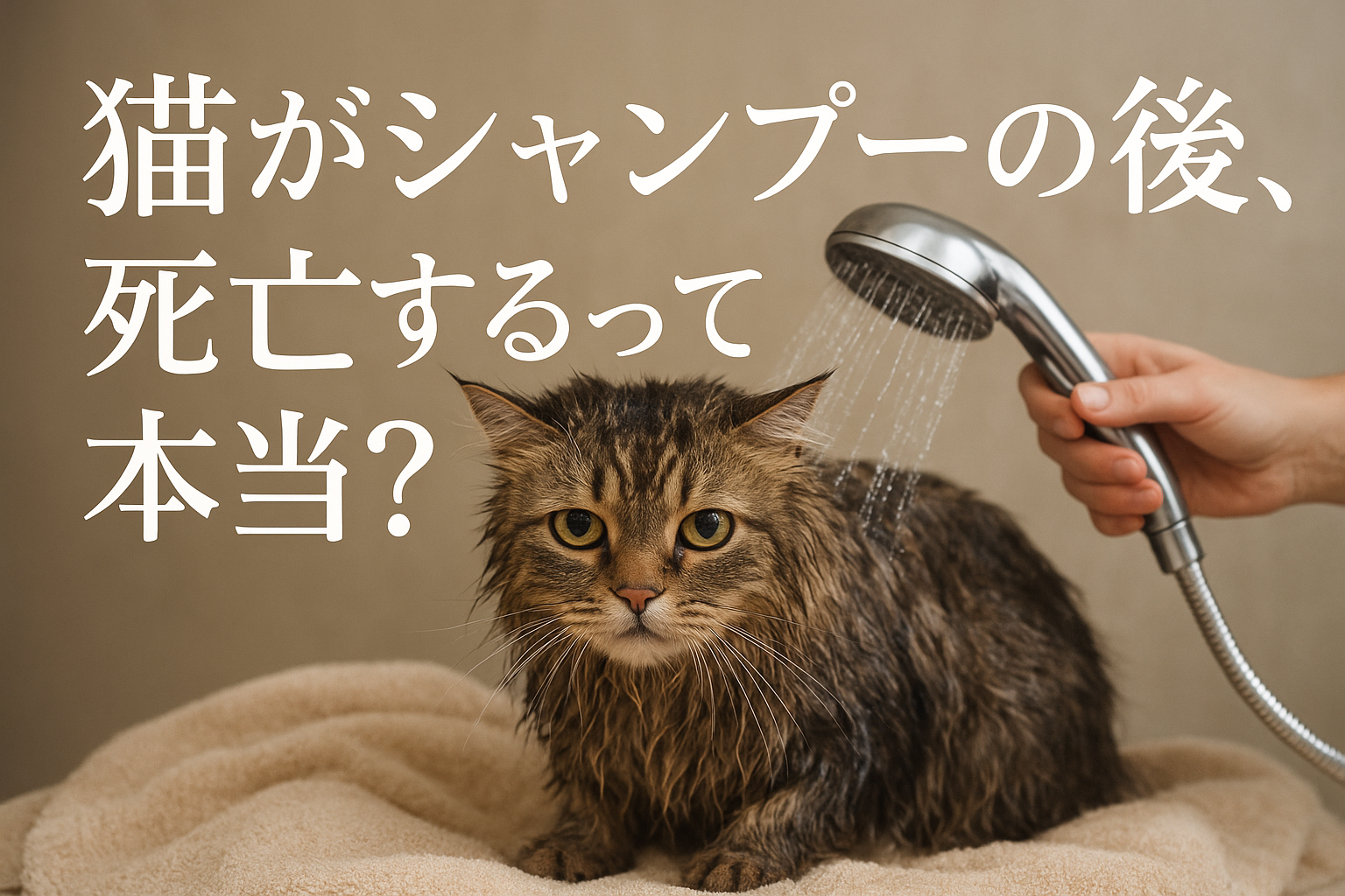 猫がシャンプーの後、死亡するって本当?