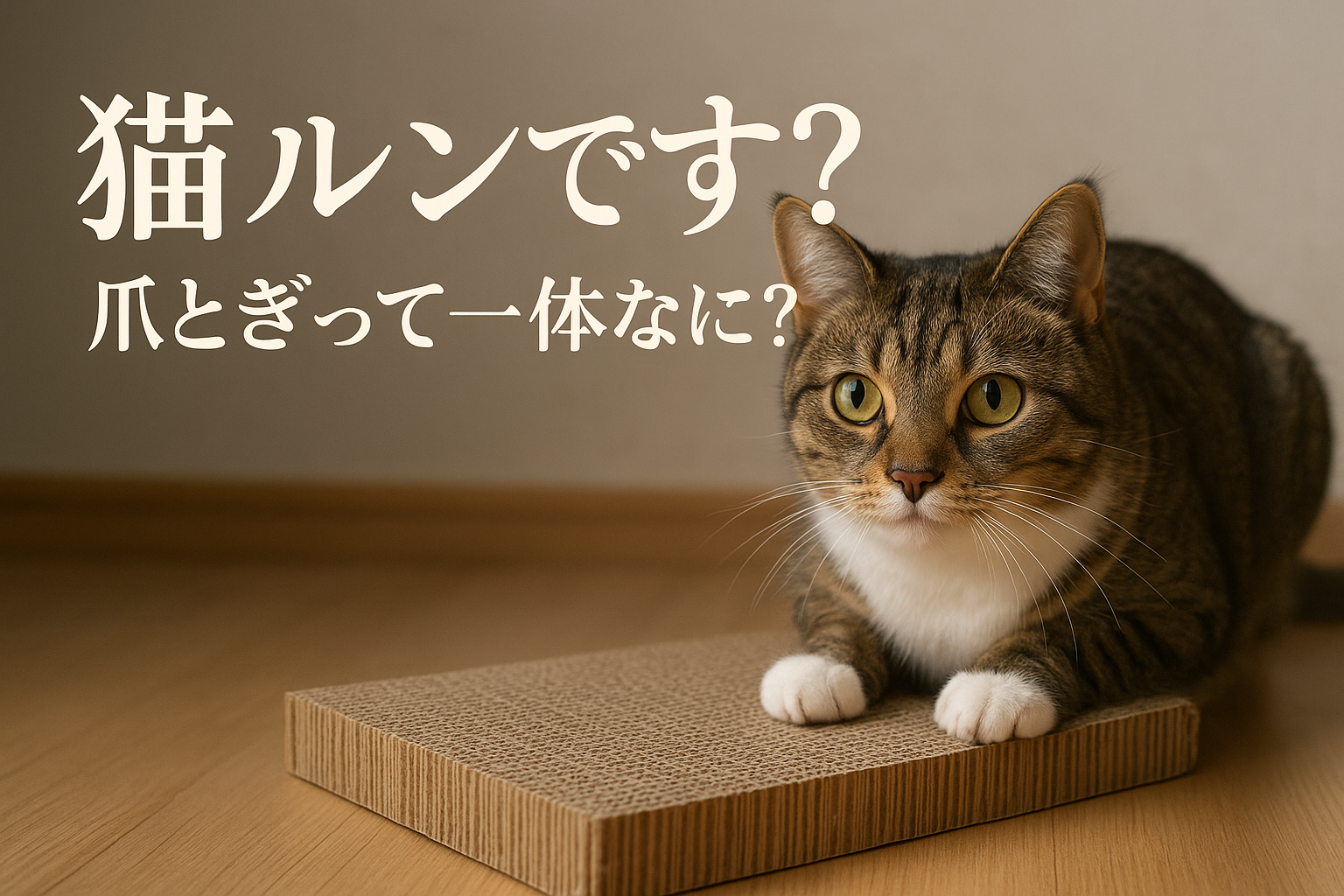 猫ルンです？爪とぎって一体なに？