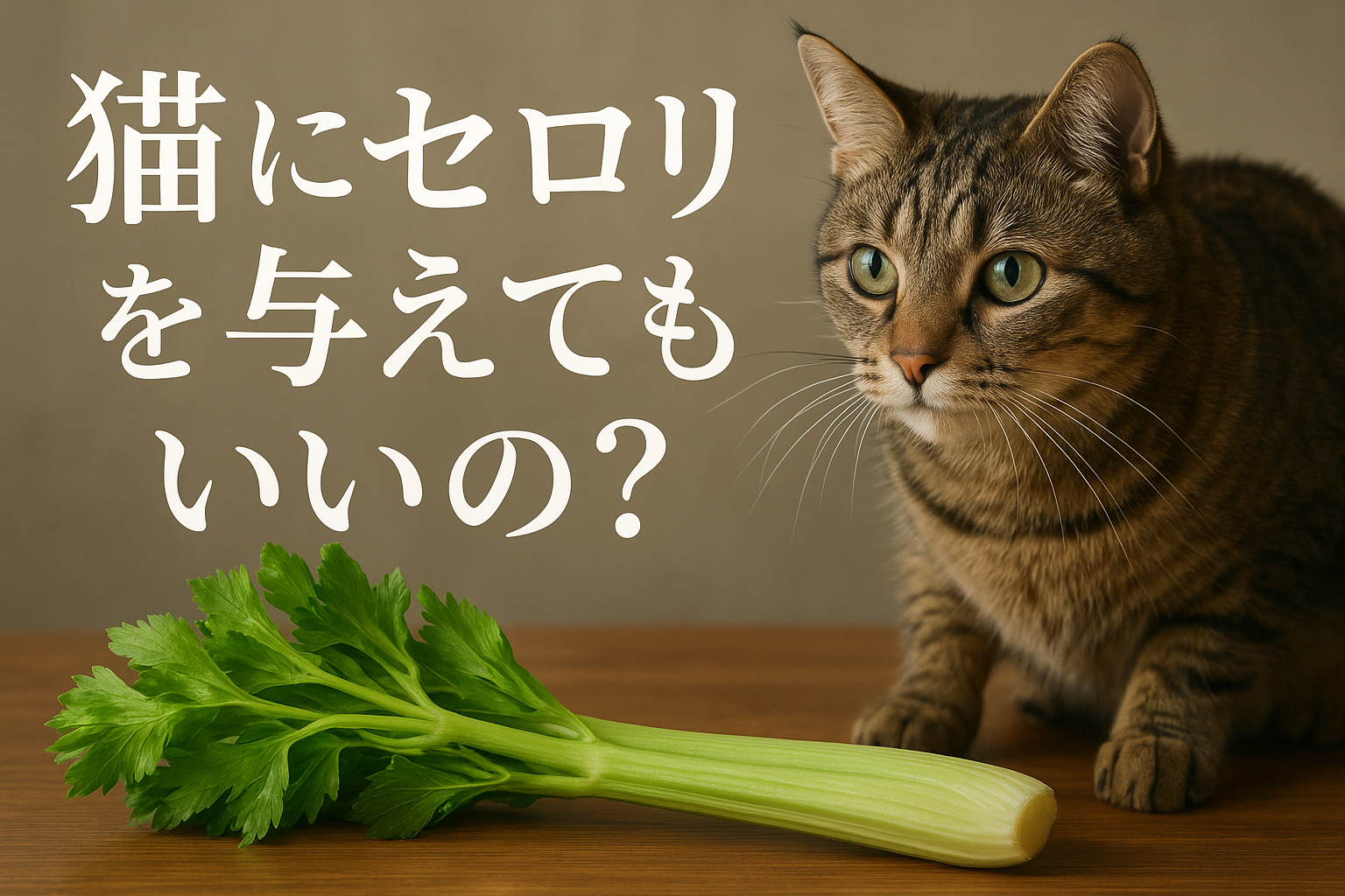 猫にセロリを与えてもいいの?