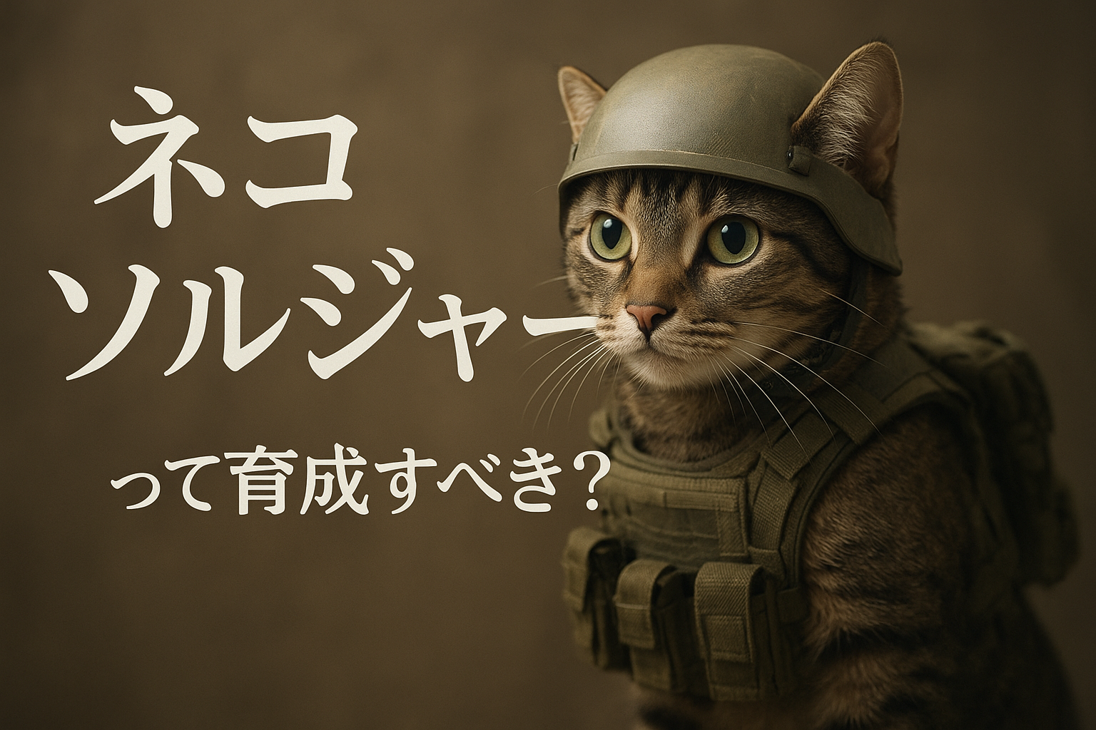 ネコ ソルジャーって育成すべき?