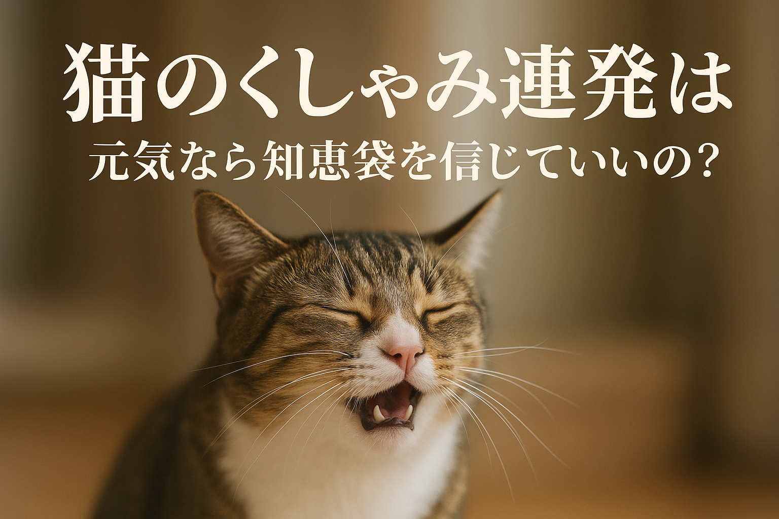 猫のくしゃみ連発は元気なら知恵袋を信じていいの？