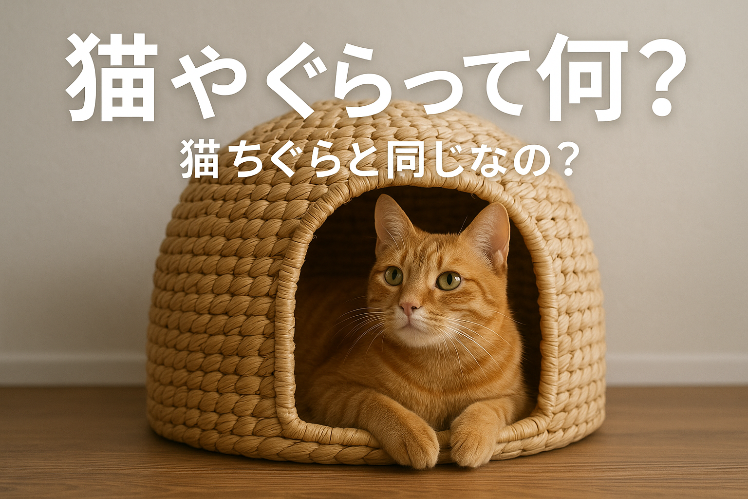 猫 やぐらって何?猫ちぐらと同じなの?