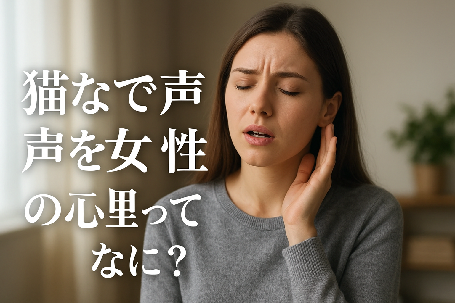 猫なで声を出す女性の心理ってなに？
