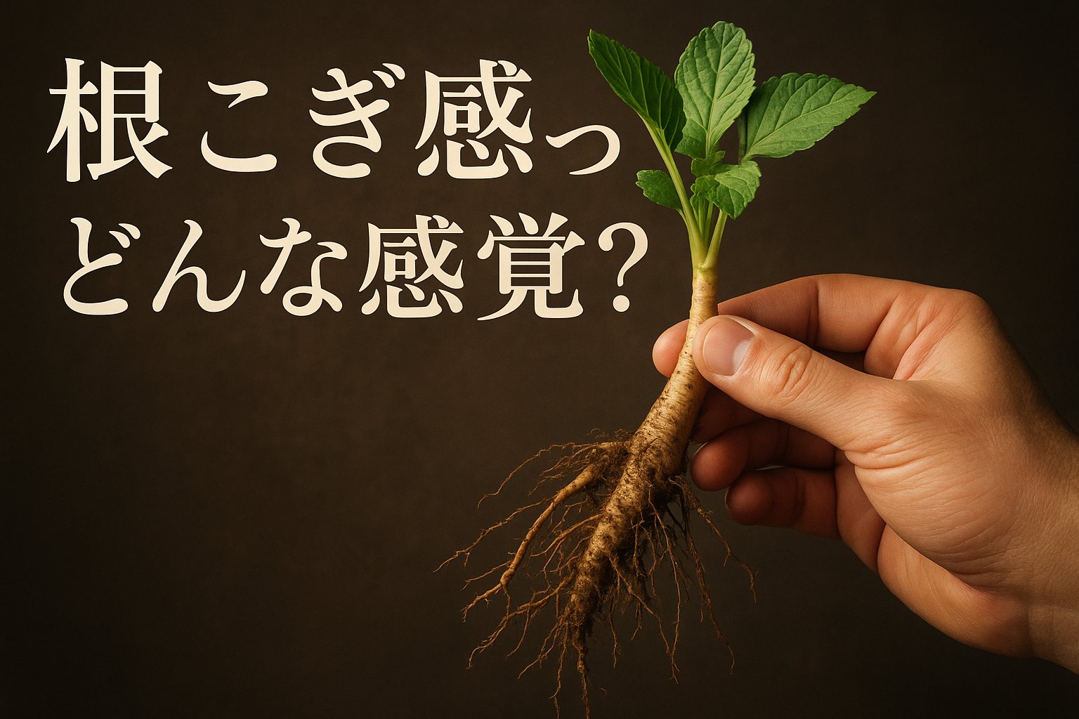 根 こぎ 感ってどんな感覚？