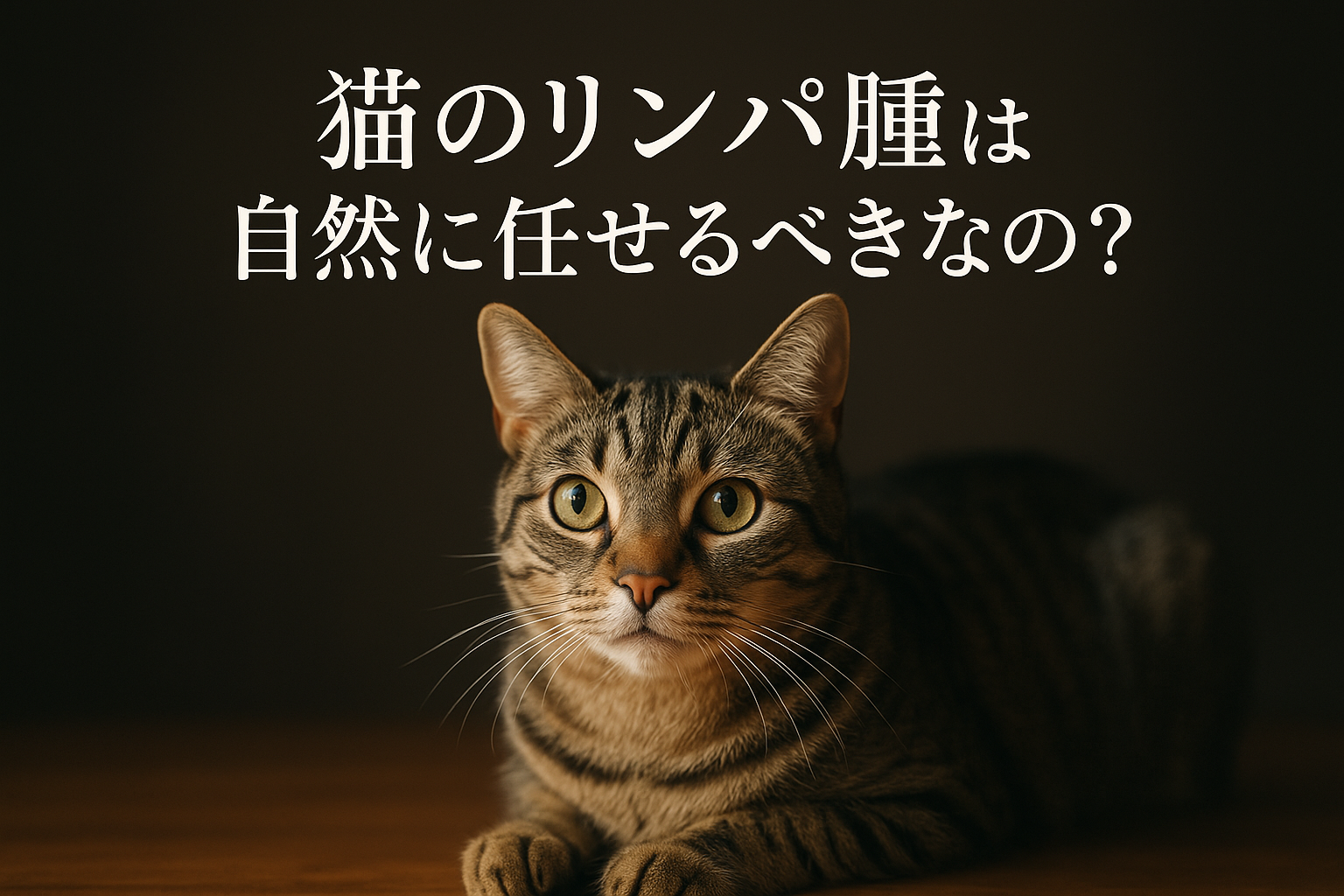 猫のリンパ腫は自然に任せるべきなの?
