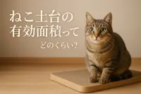 ねこ土台の有効面積ってどのくらい？