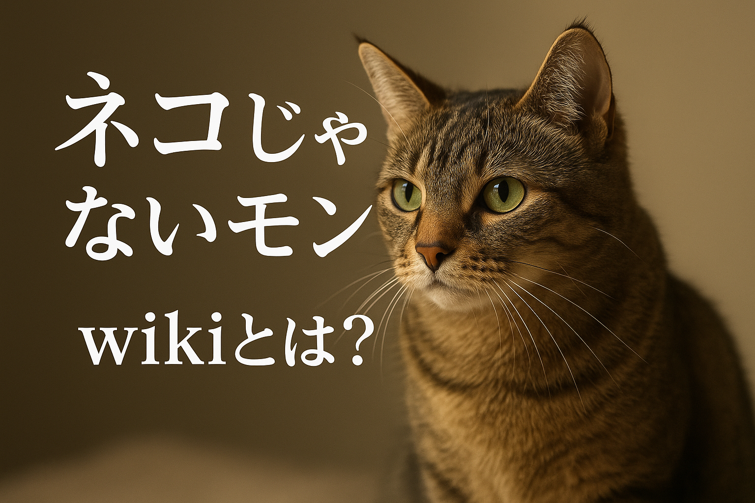 『ネコ じゃ ない モン』wikiとは？