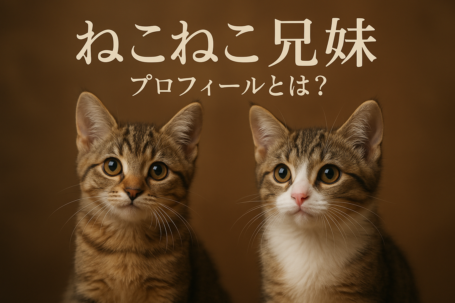 ねこねこ 兄妹 プロフィールとは？