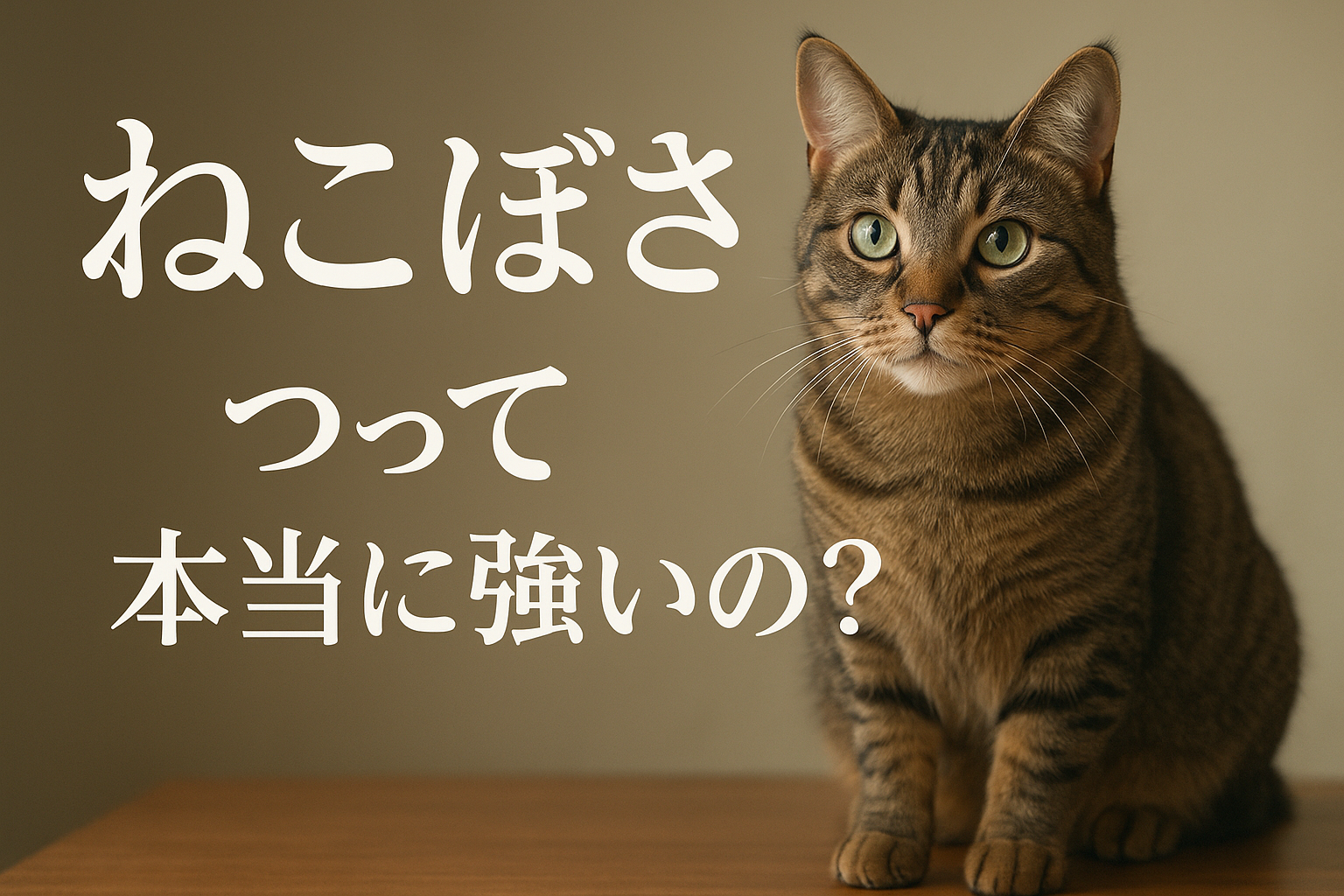 ね こぼさ つって本当に強いの？