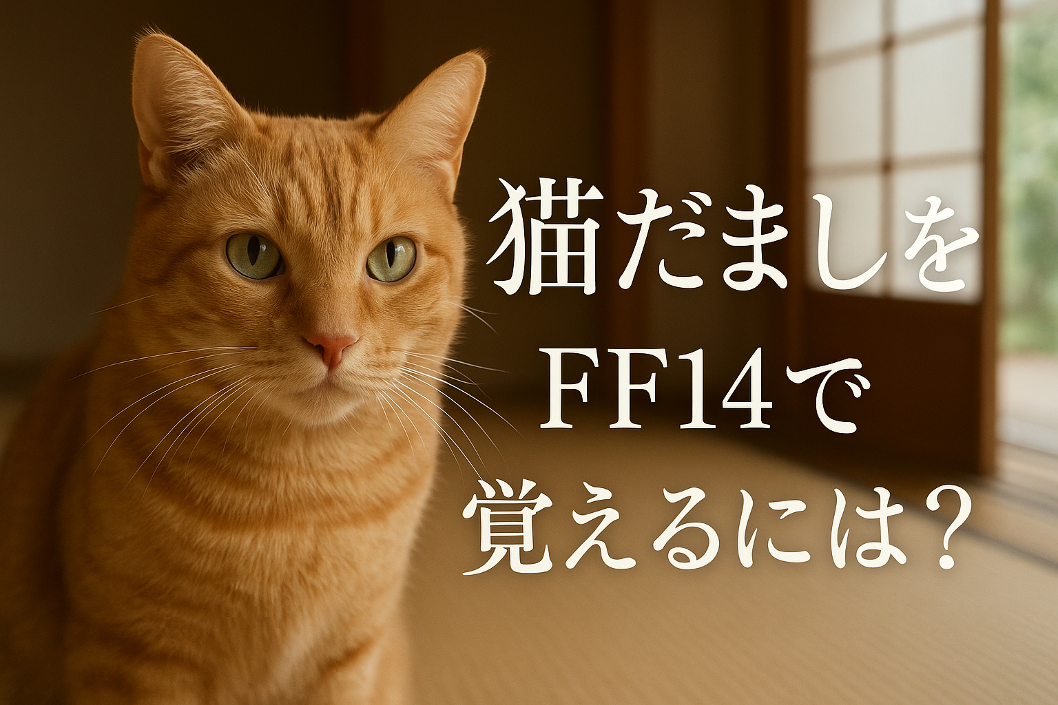 猫だましをff14で覚えるには?