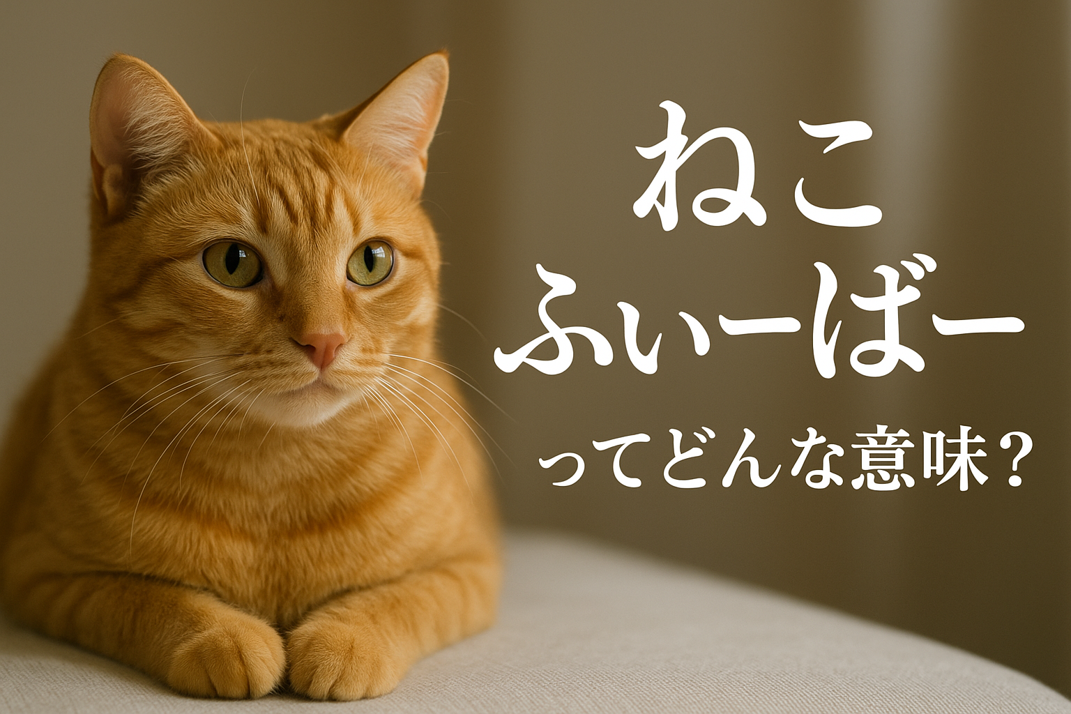 ねこ ふ ぃ ー ば ーってどんな意味?