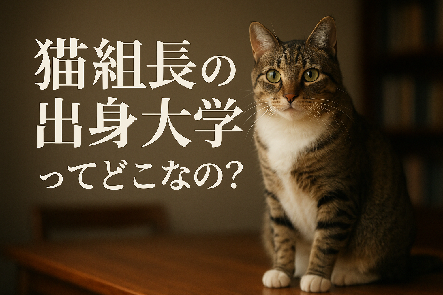 猫組長の出身大学ってどこなの?